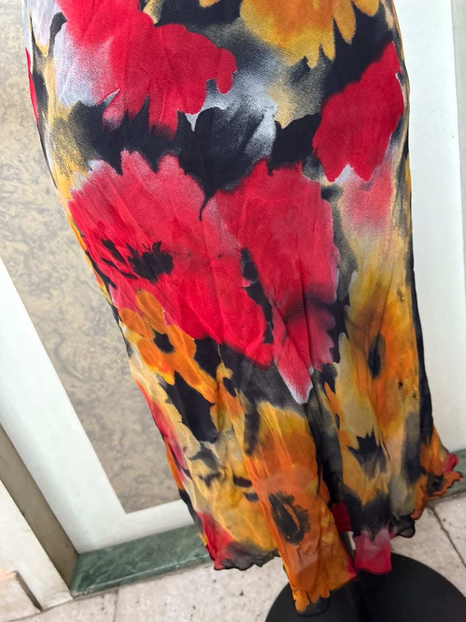 Beaded floral dreamy dress made in Italy(38-40 inch)