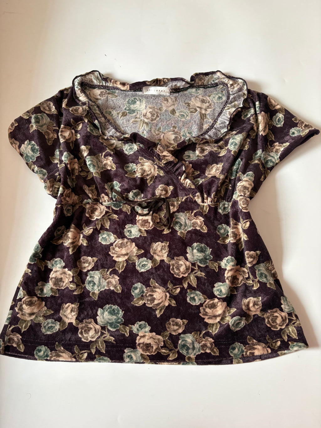 purple velvet top (36-38inch)