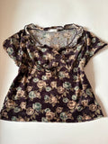 purple velvet top (36-38inch)