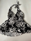 rose black halter neck( 34-36inch)