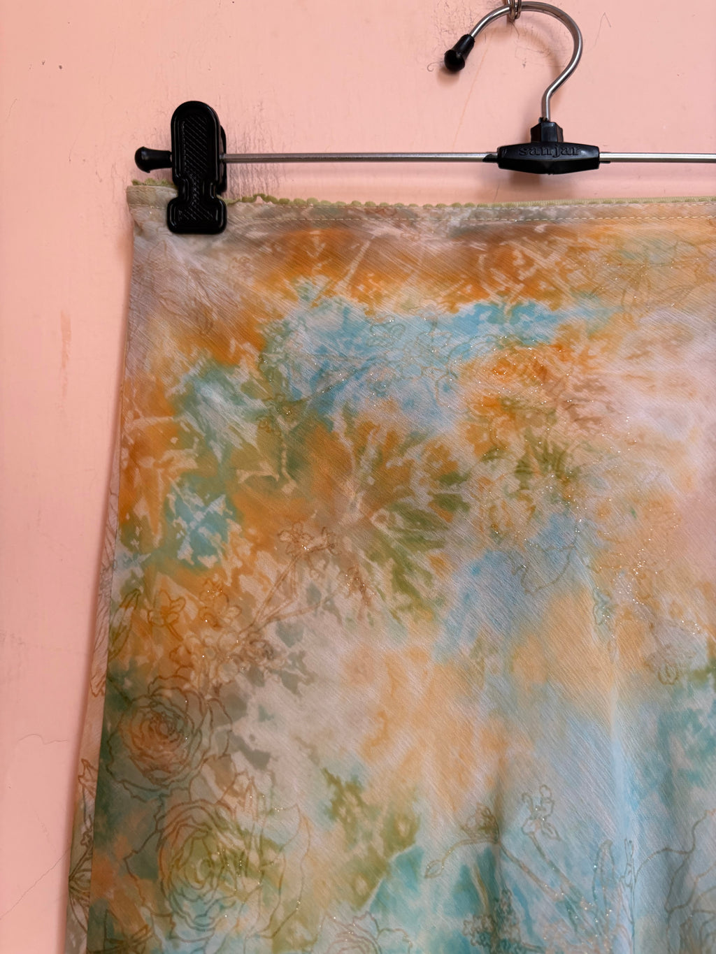 Tie dye shiny skirt(34-38 inch)