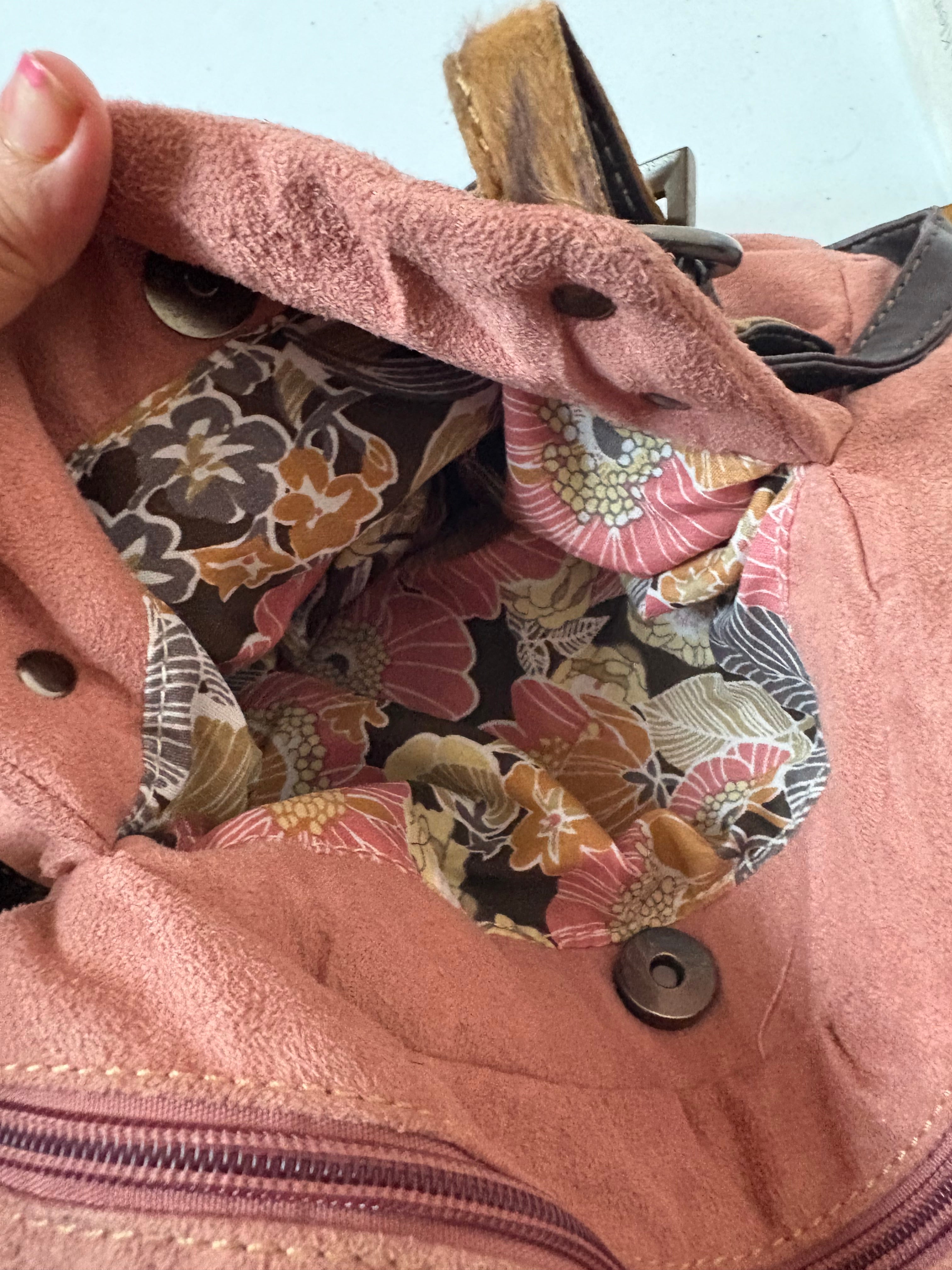 David jones Leopard hand bag