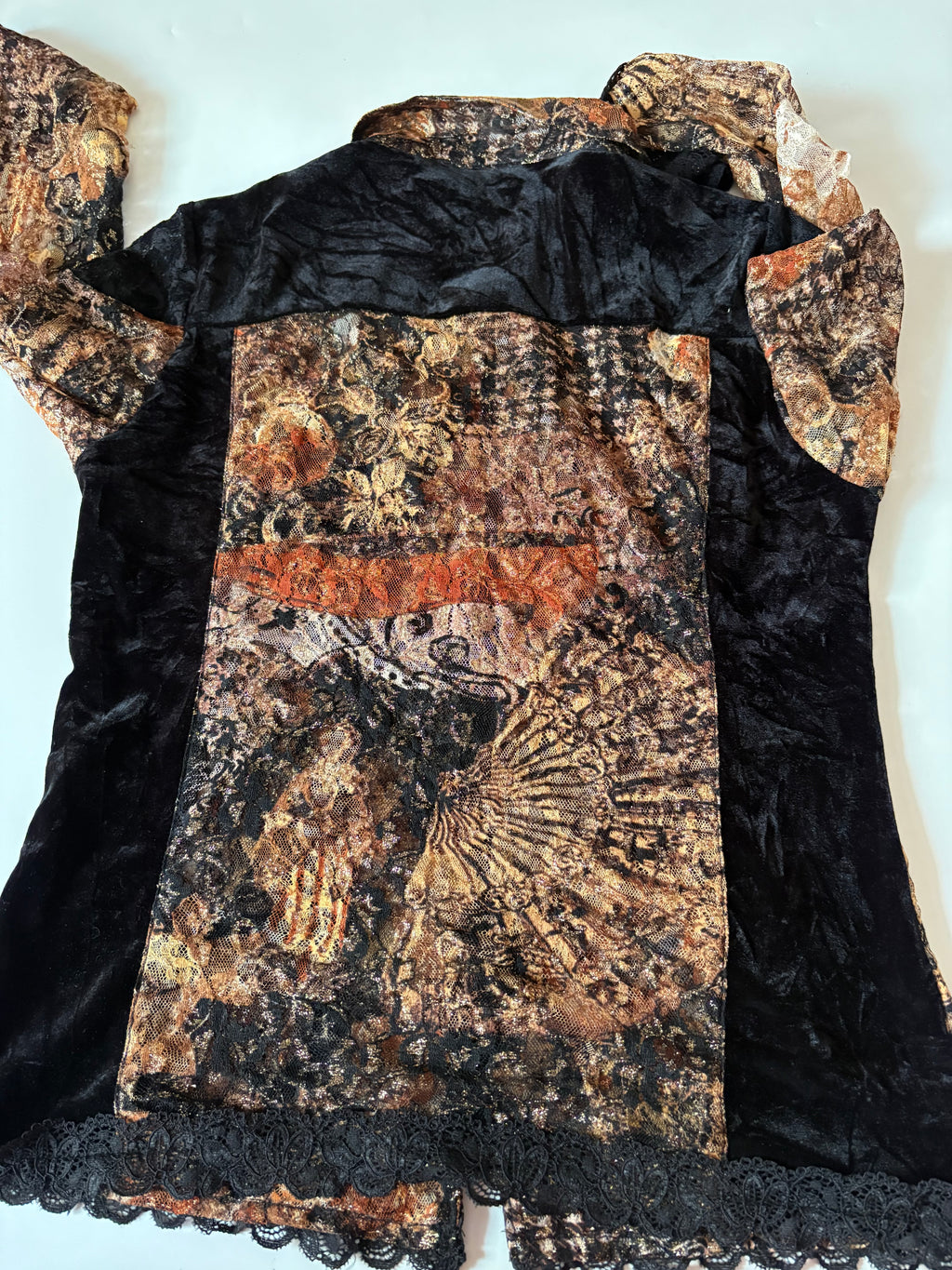 unjour ailleurs velvet lace jacket (44inch)