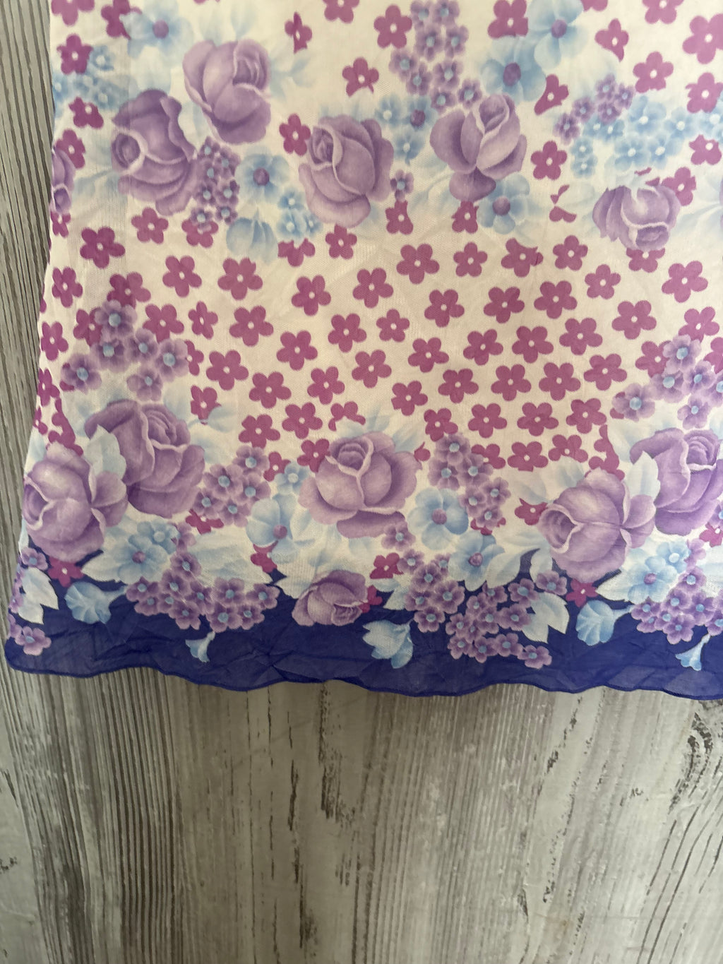 purple floral maxi skirt (26-30inch)