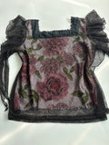 UO COMOP rose shrug styled top(40 inch)