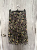 Floral black skirt(36 inch)