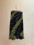 Green/black stripped skirt(34-48 inch)