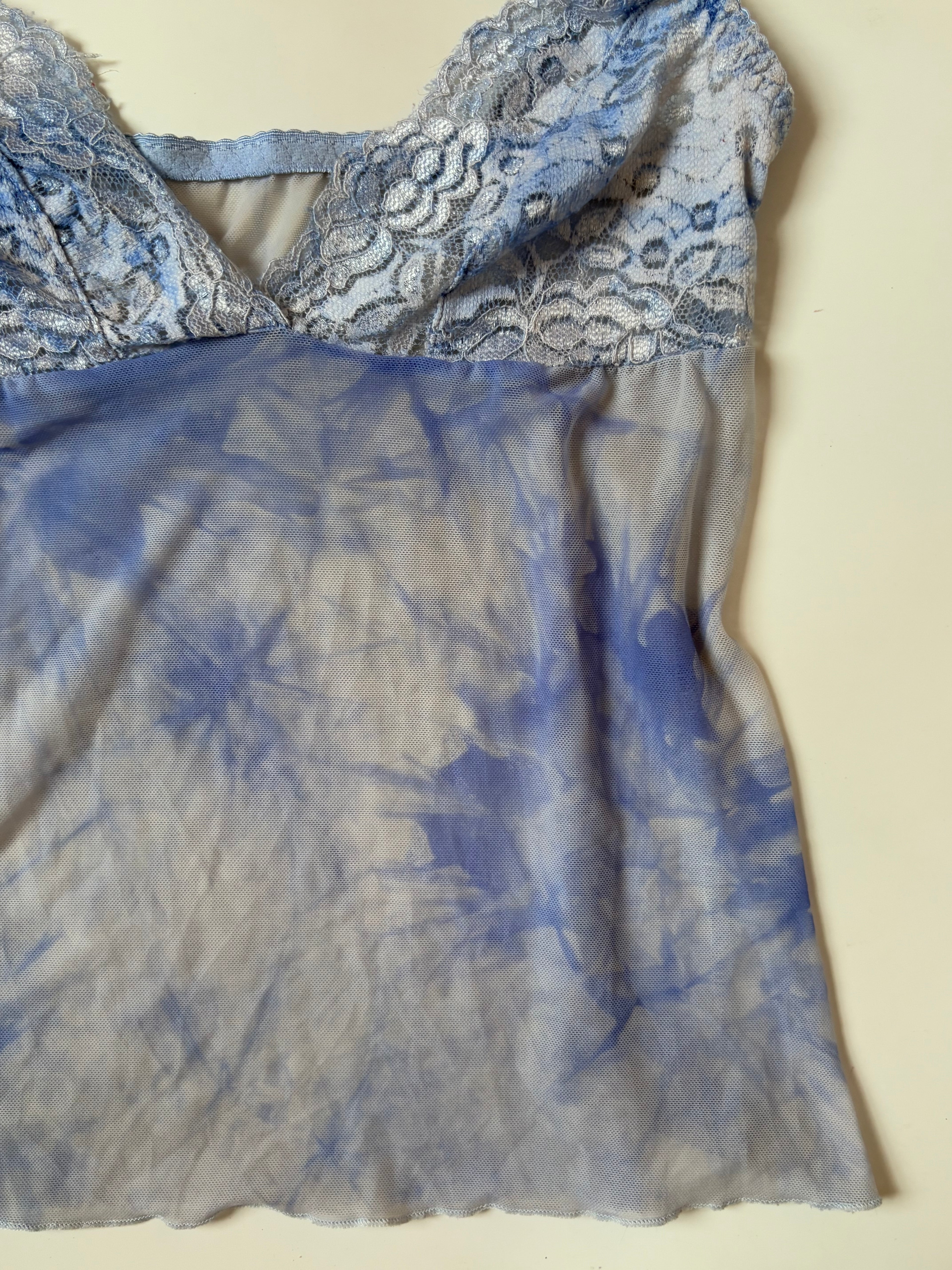 V neck blue top(24-26 inch)