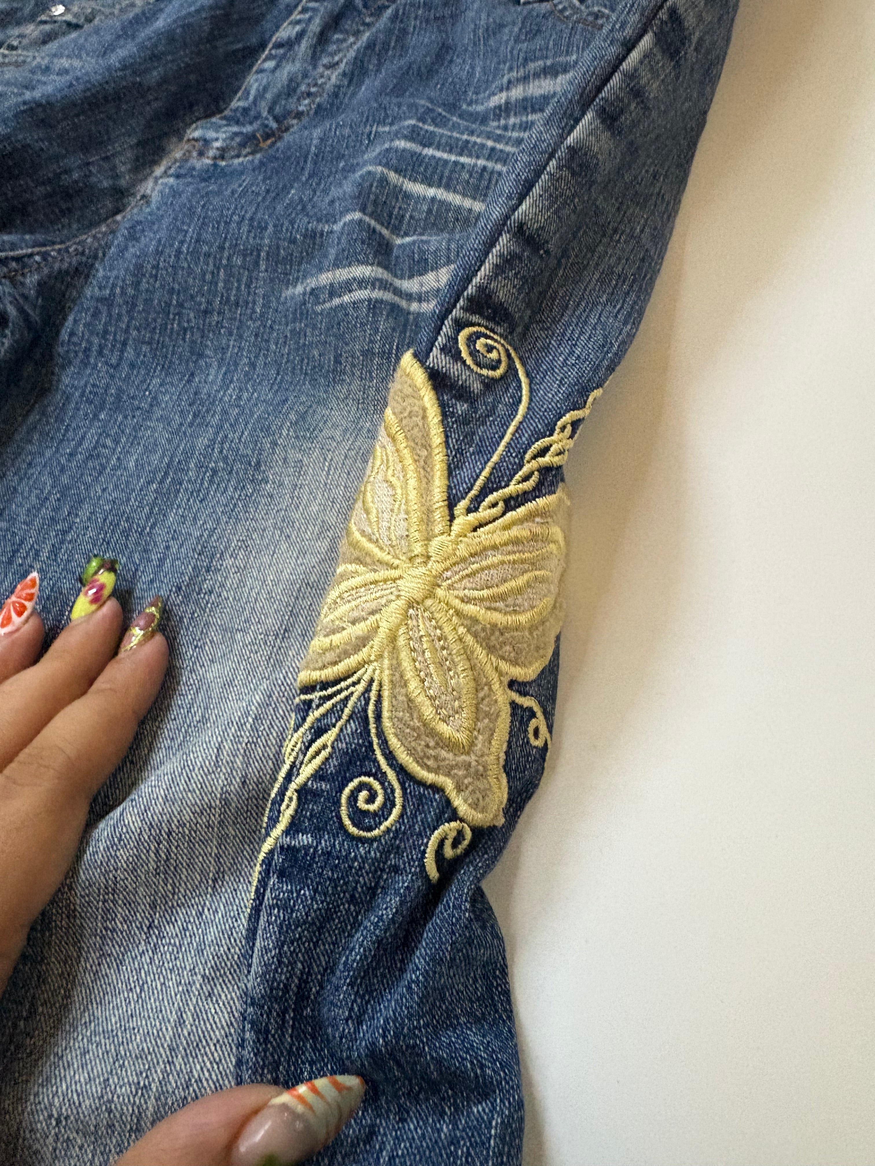 butterfly high rise jeans (34inch)