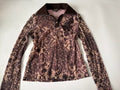 Brown floral net styled top(38-40 inch)