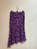 Express purple floral skirt(30-34 inch)