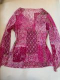 Pink shiny top(40-44 inch)