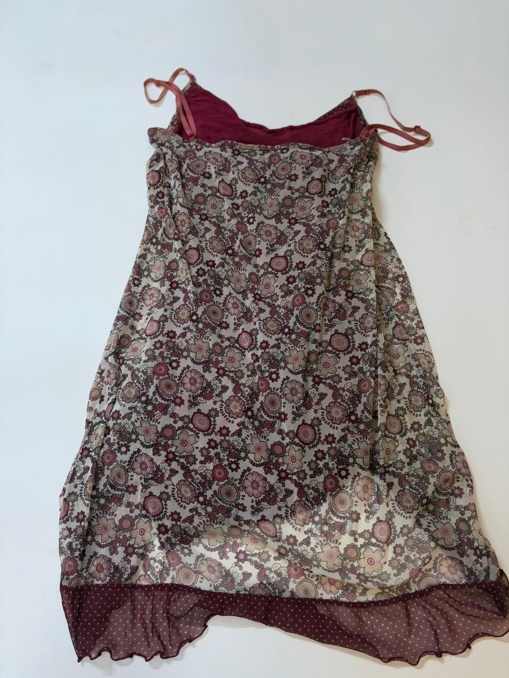 Floral white dress(36-40 inch)