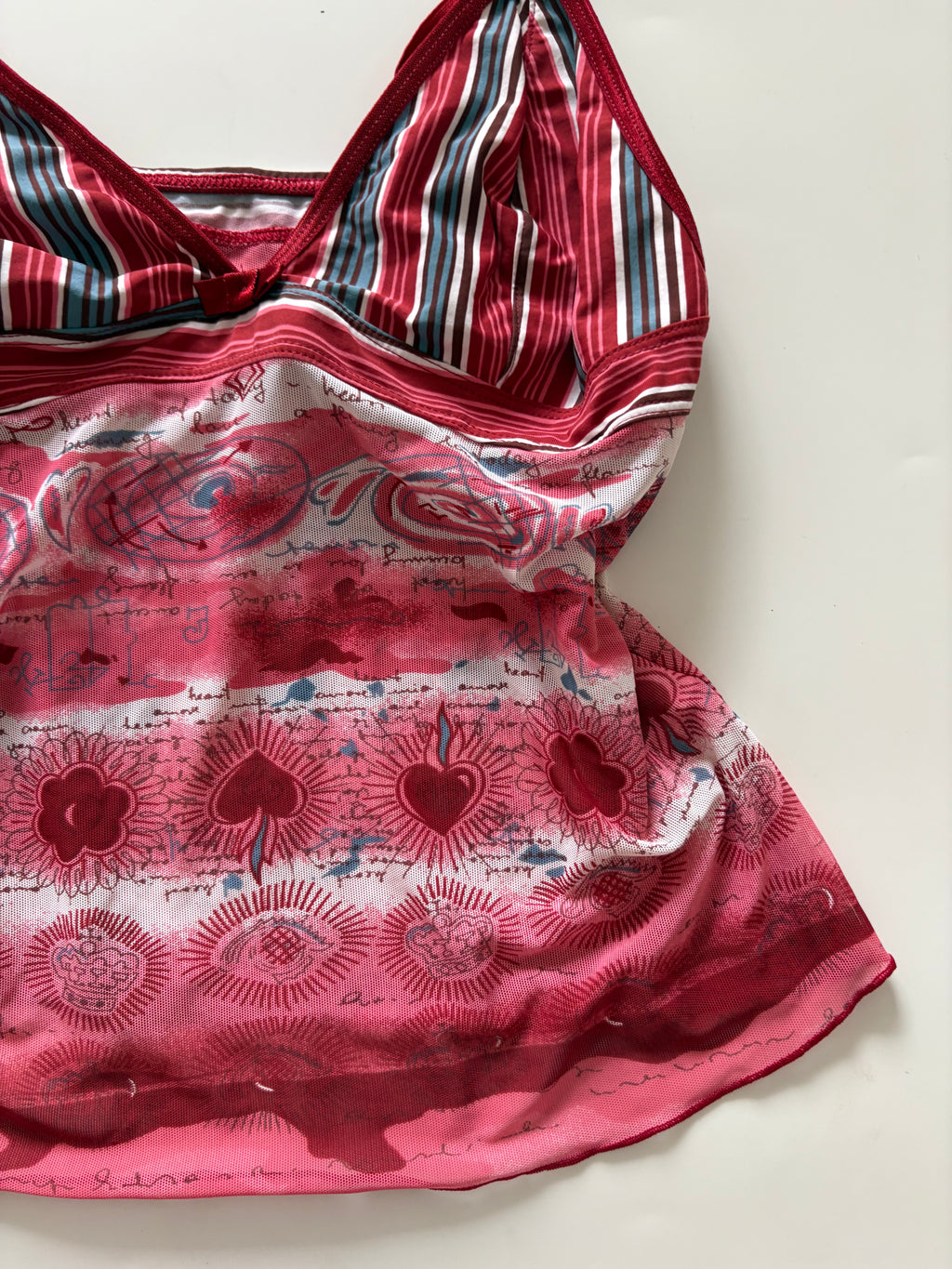 Red v neck cami top(26-30inch)