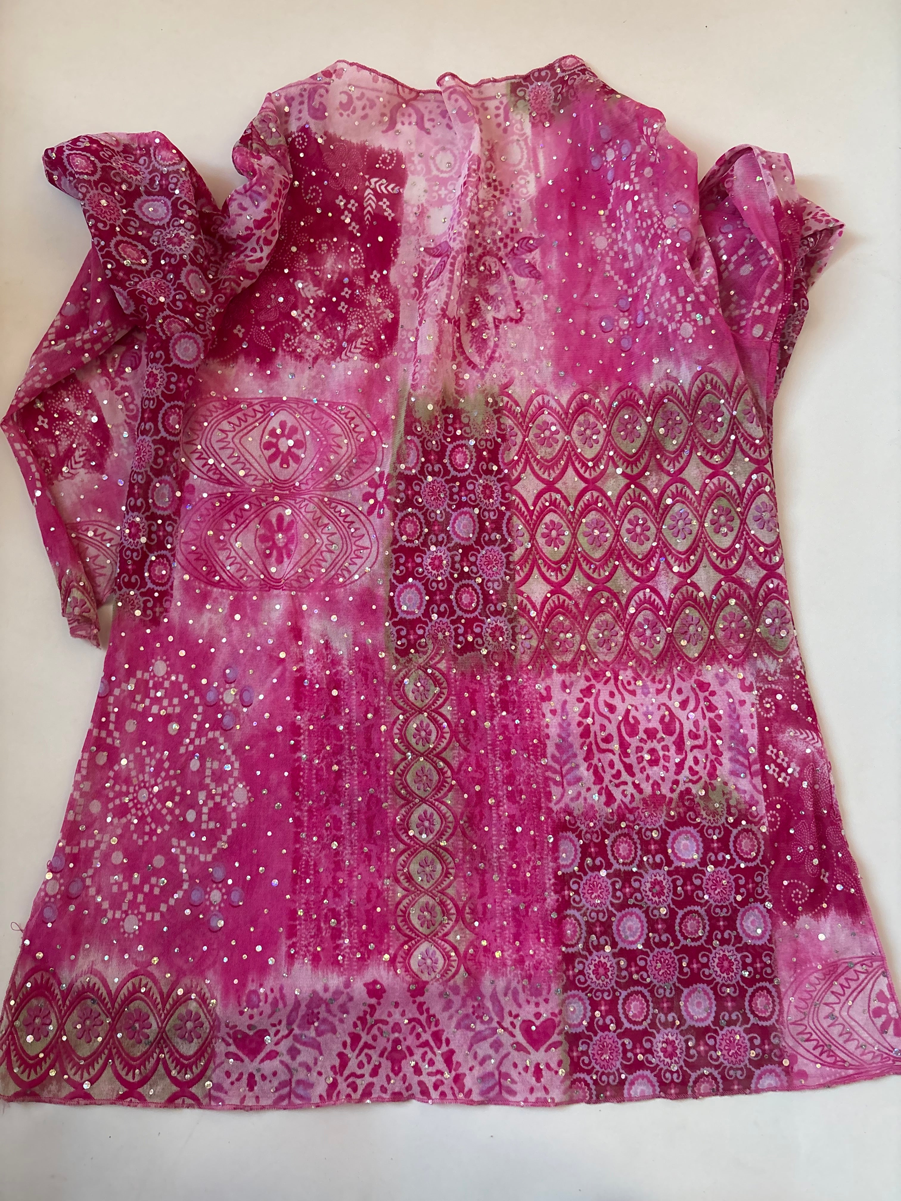Pink shiny top(40-44 inch)