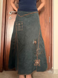 Cargo styled floral skirt(34 inch)