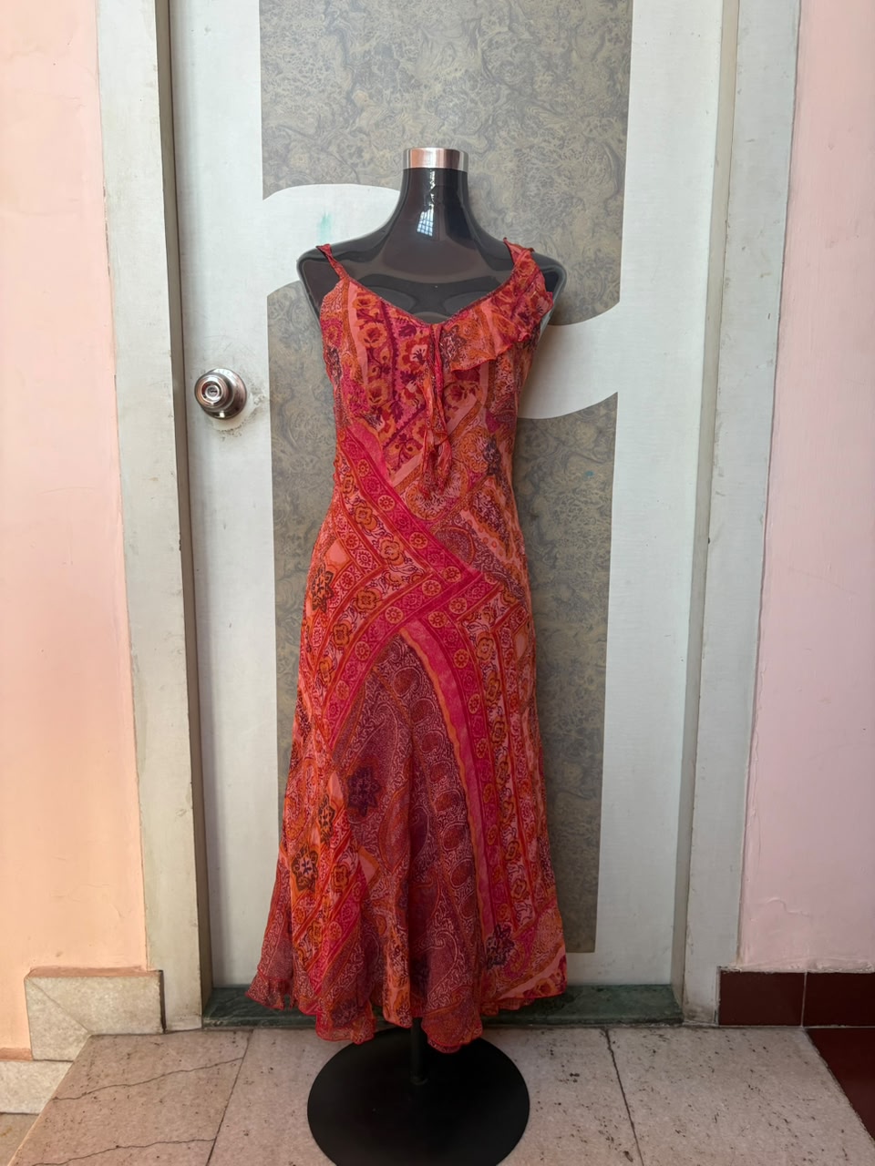 unjour ailleurs orange dress(34 inch)