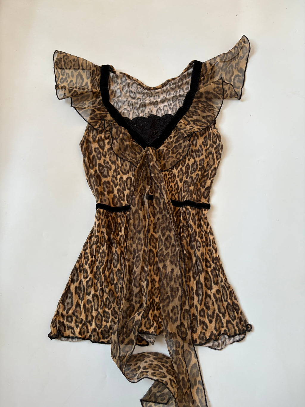 cheetah print top (28-32inch)