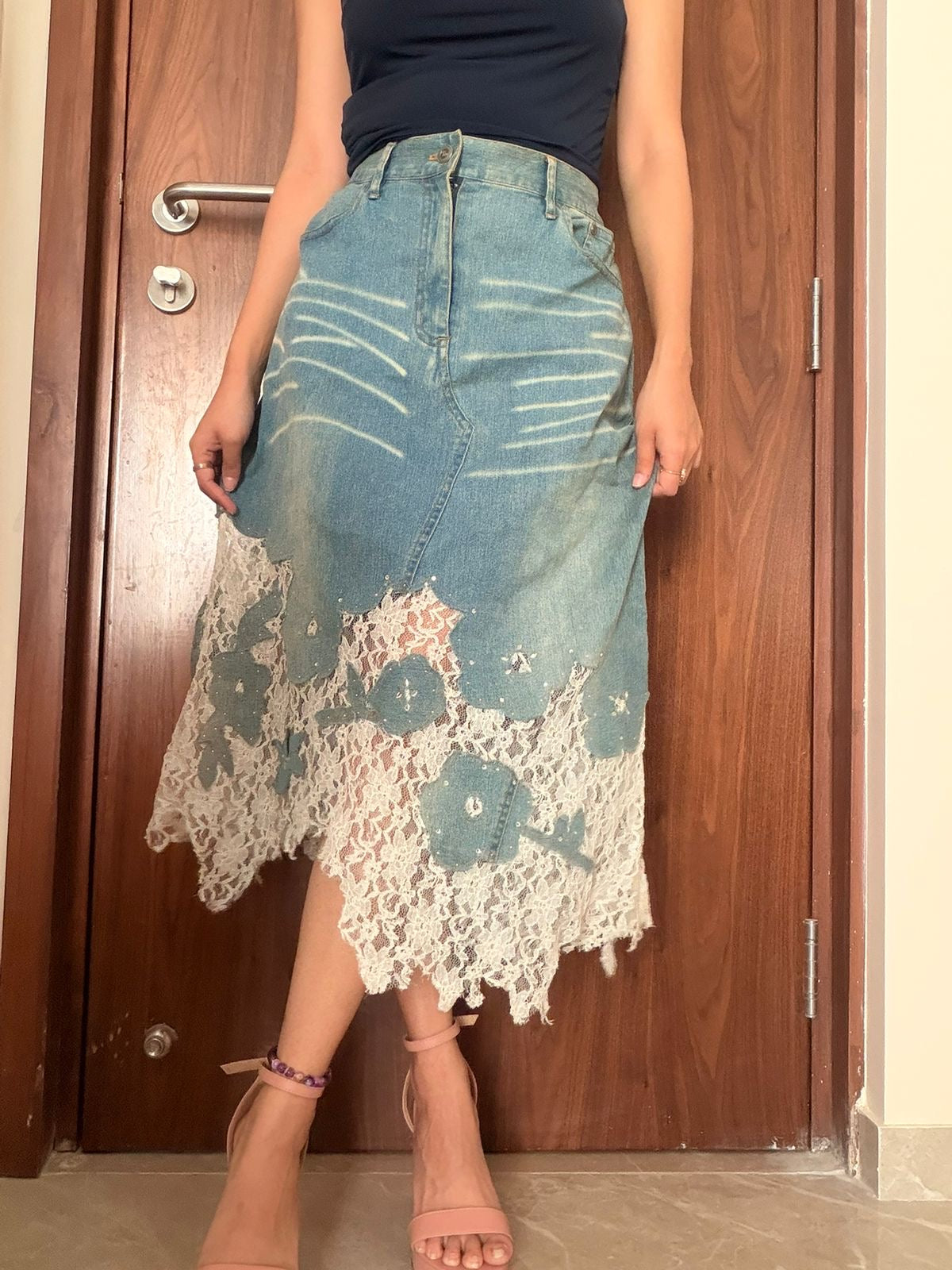 CHIC YELL net styled skirt(30 inch)