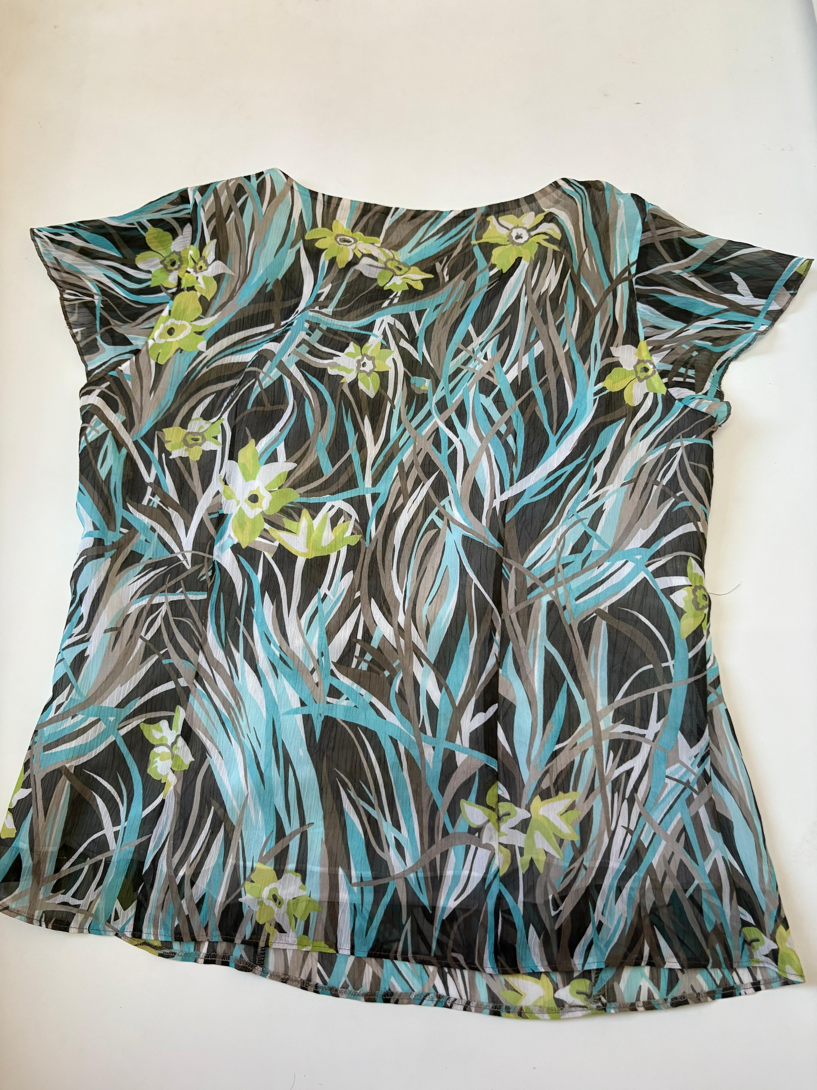 v neck stripe top(38-42inch)