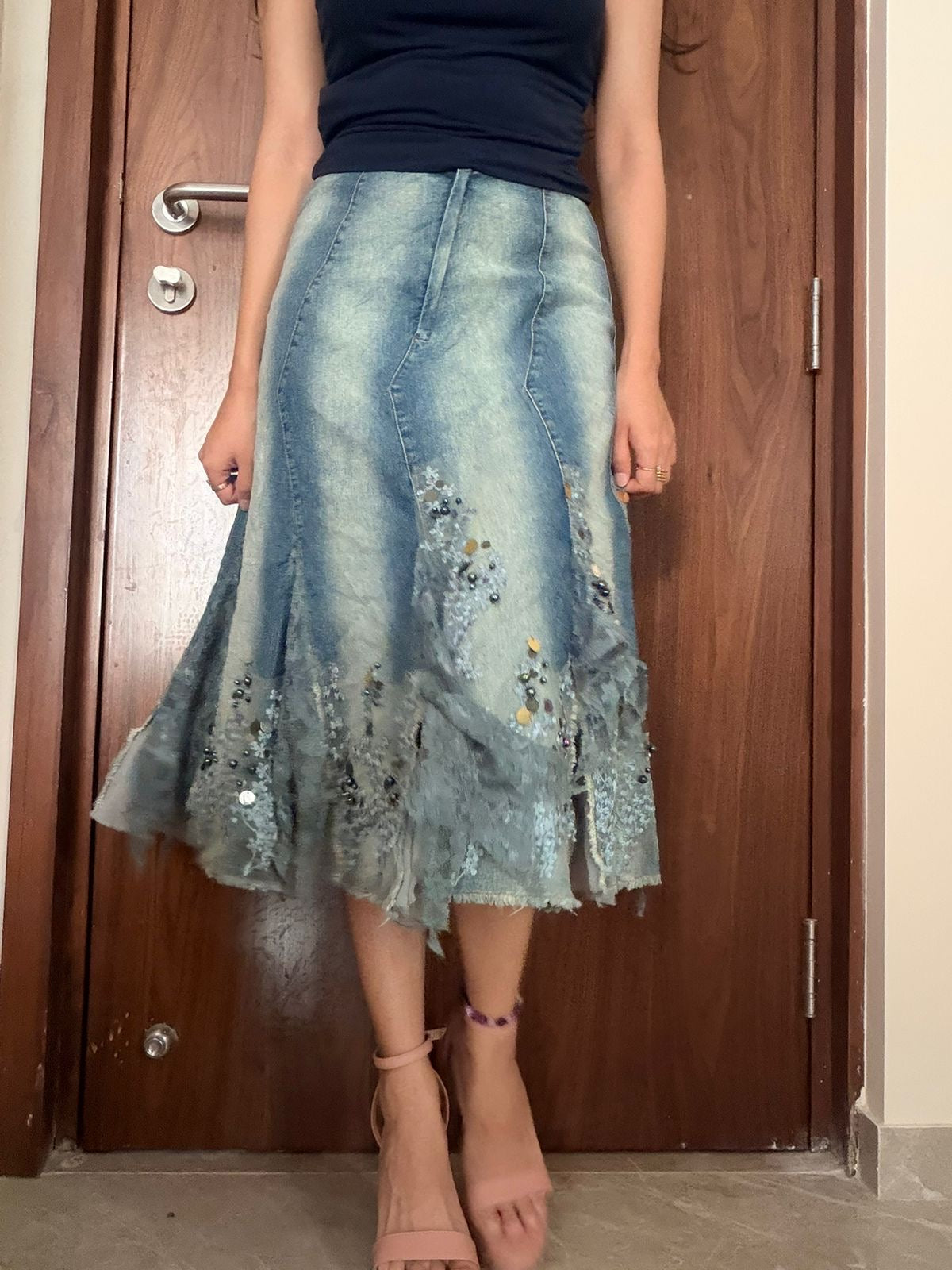 LONLON beaded skirt(30 inch)