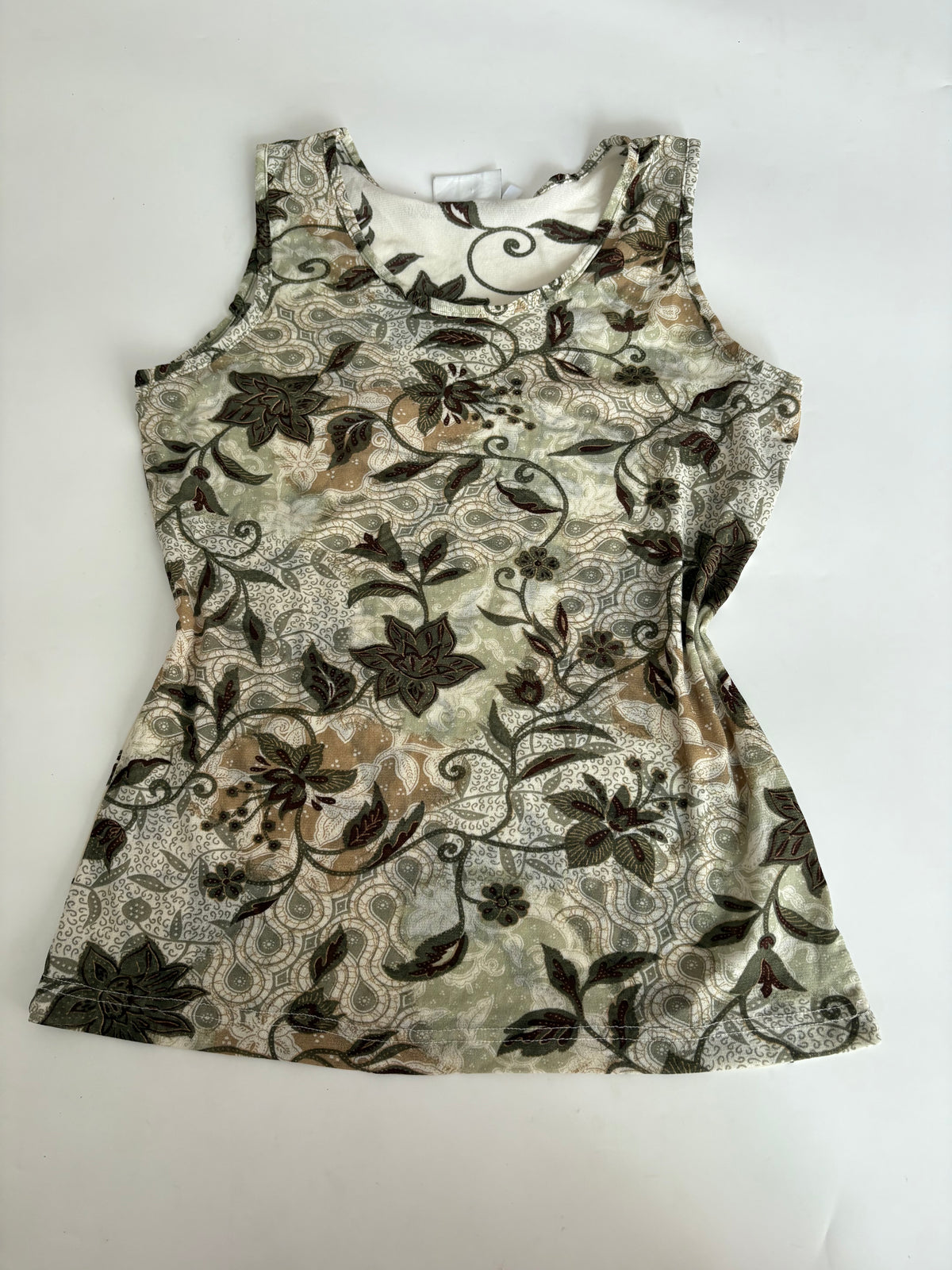 Canda floral green top(38-40 inch)