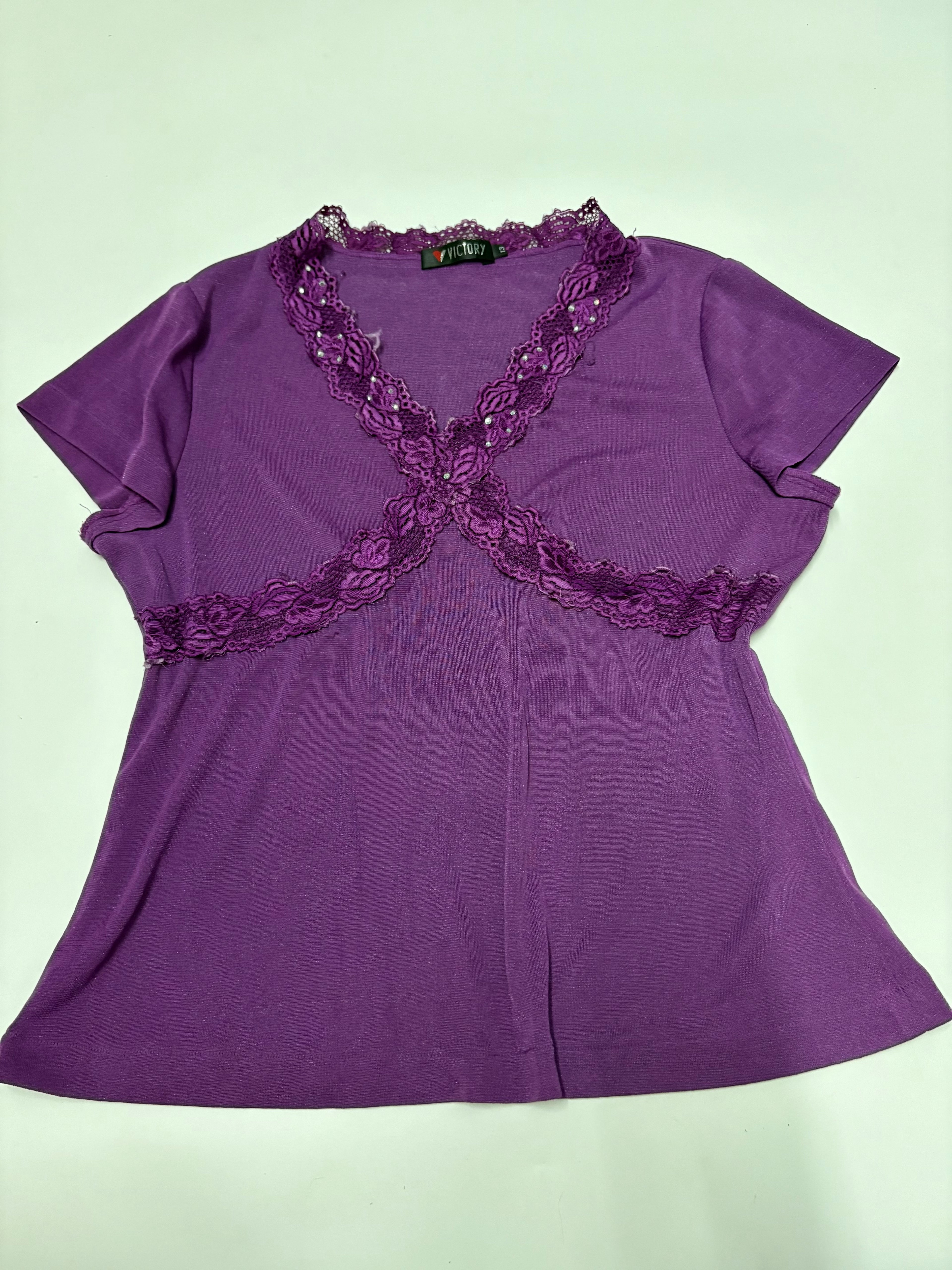 v neck purple top (42-46inch)