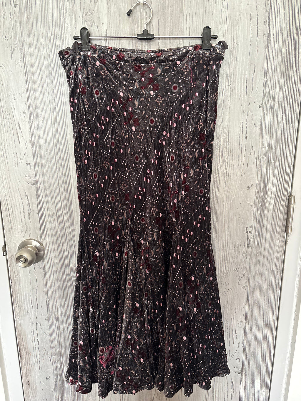 luisa spagnoli velvet skirt (32inch)