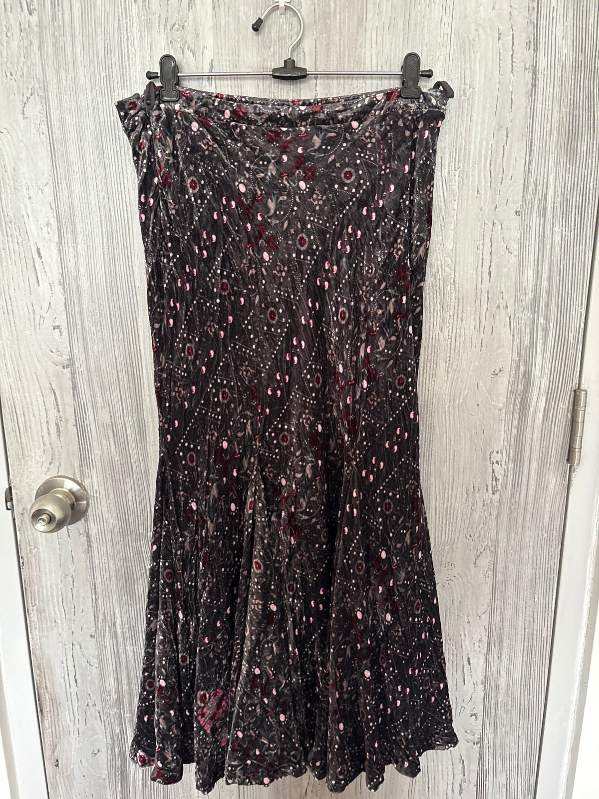 luisa spagnoli velvet skirt (32inch)