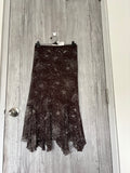CANADA floral brown skirt(34 inch)