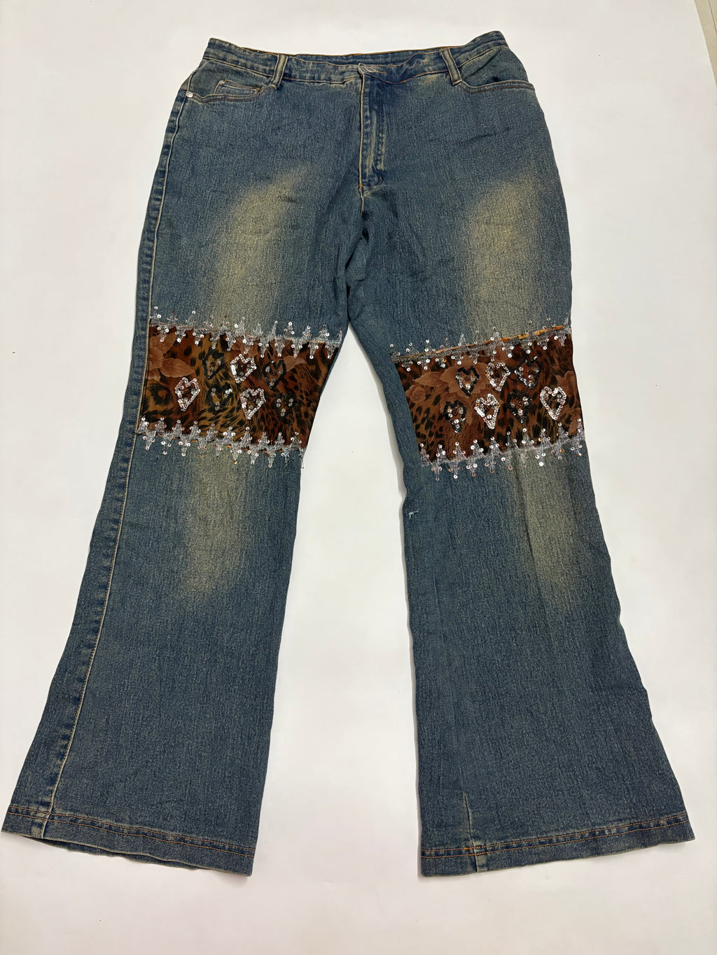 shyger animal printed high waist jeans (36inch)