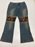 shyger animal printed high waist jeans (36inch)