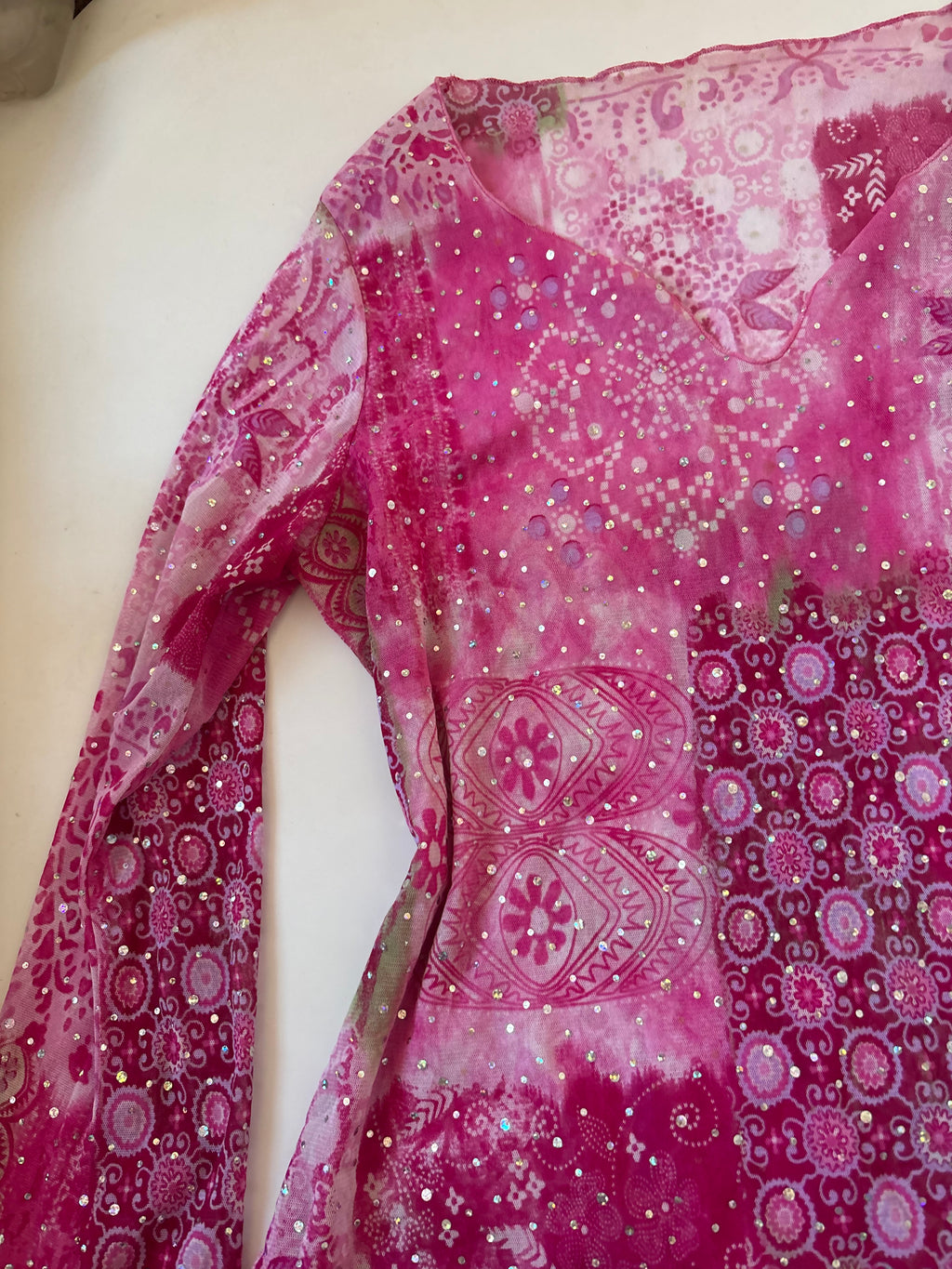 Pink shiny top(40-44 inch)