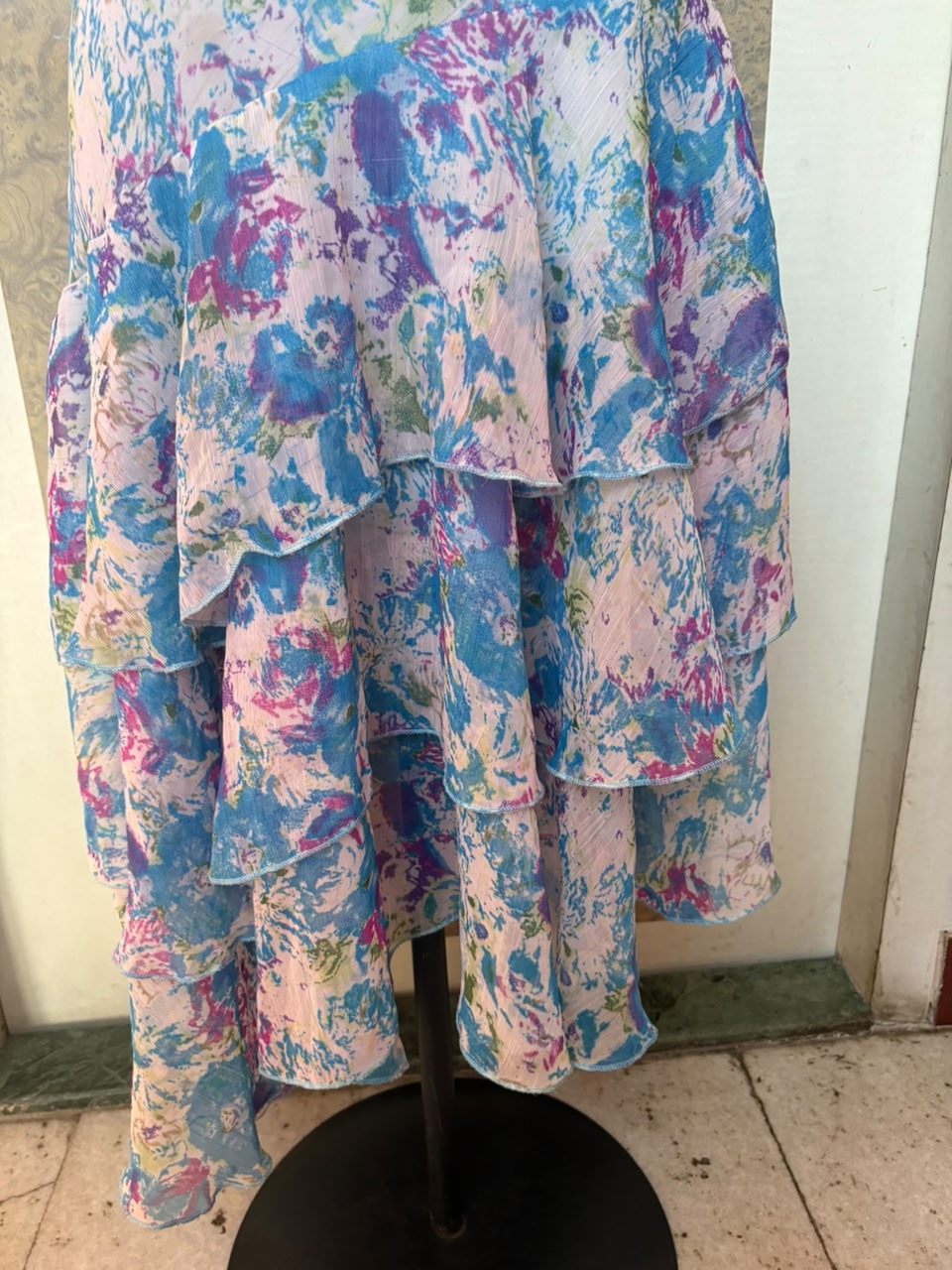 ruffle foral dress(38 inch)