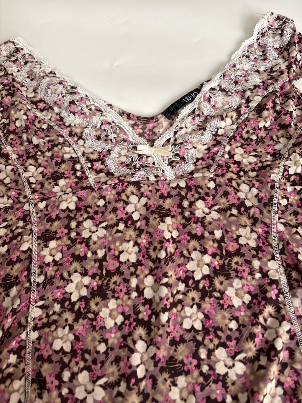 LIU.JO floral pink top(36-38 inch)