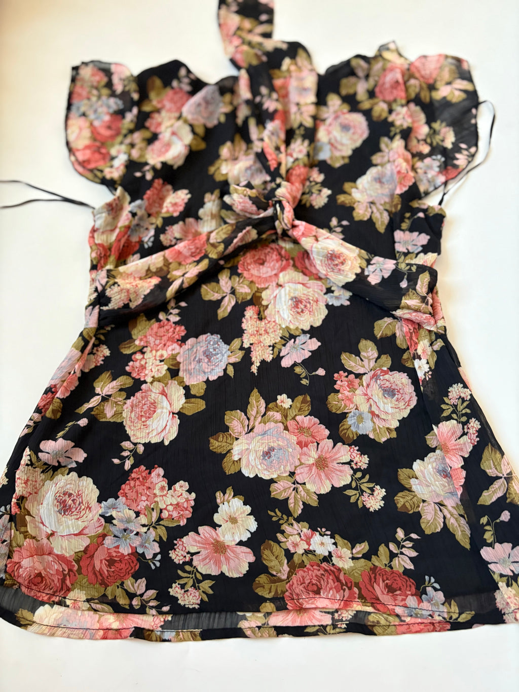 v neck floral top (34inch)