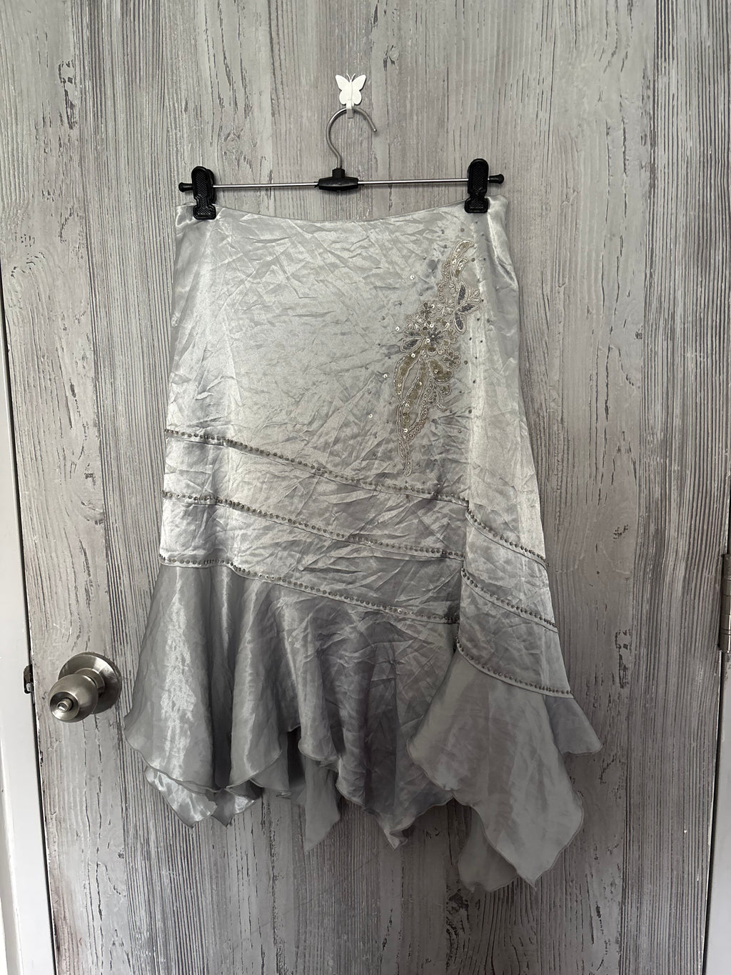 silver beaded fairy skirt (28inch)