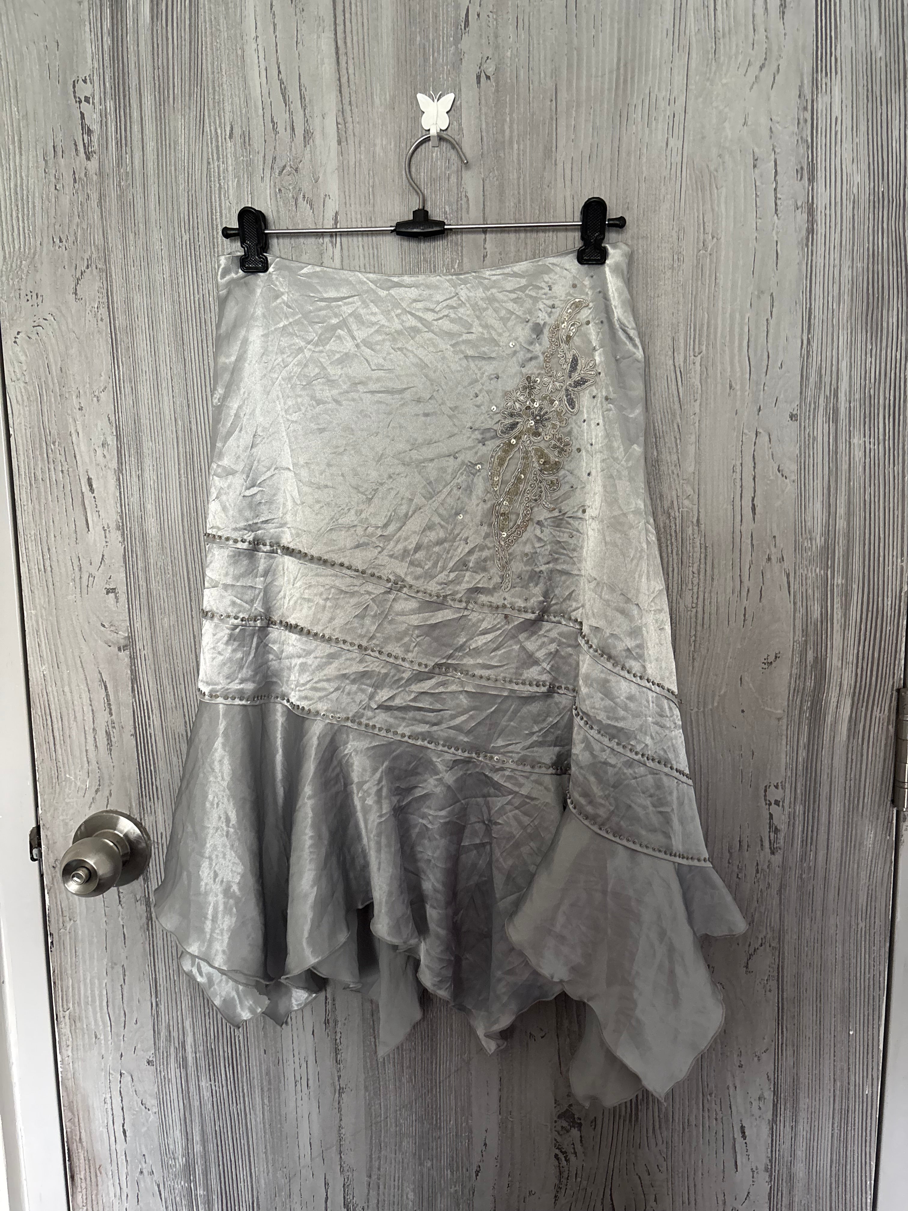 silver beaded fairy skirt (28inch)