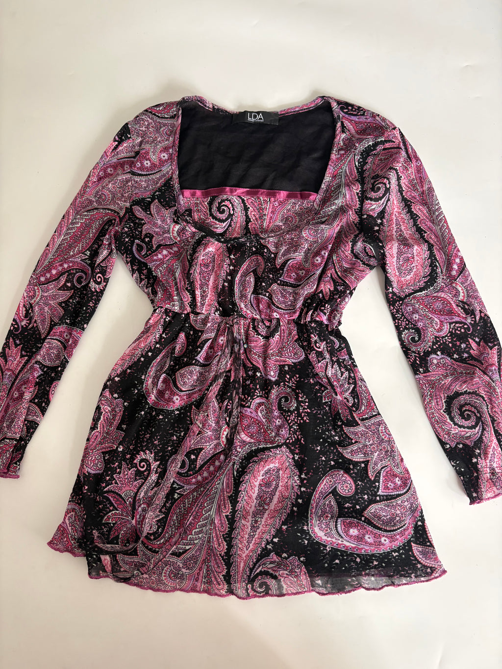 LDA floral purple top(34-38 inch)
