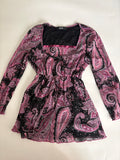 LDA floral purple top(34-38 inch)