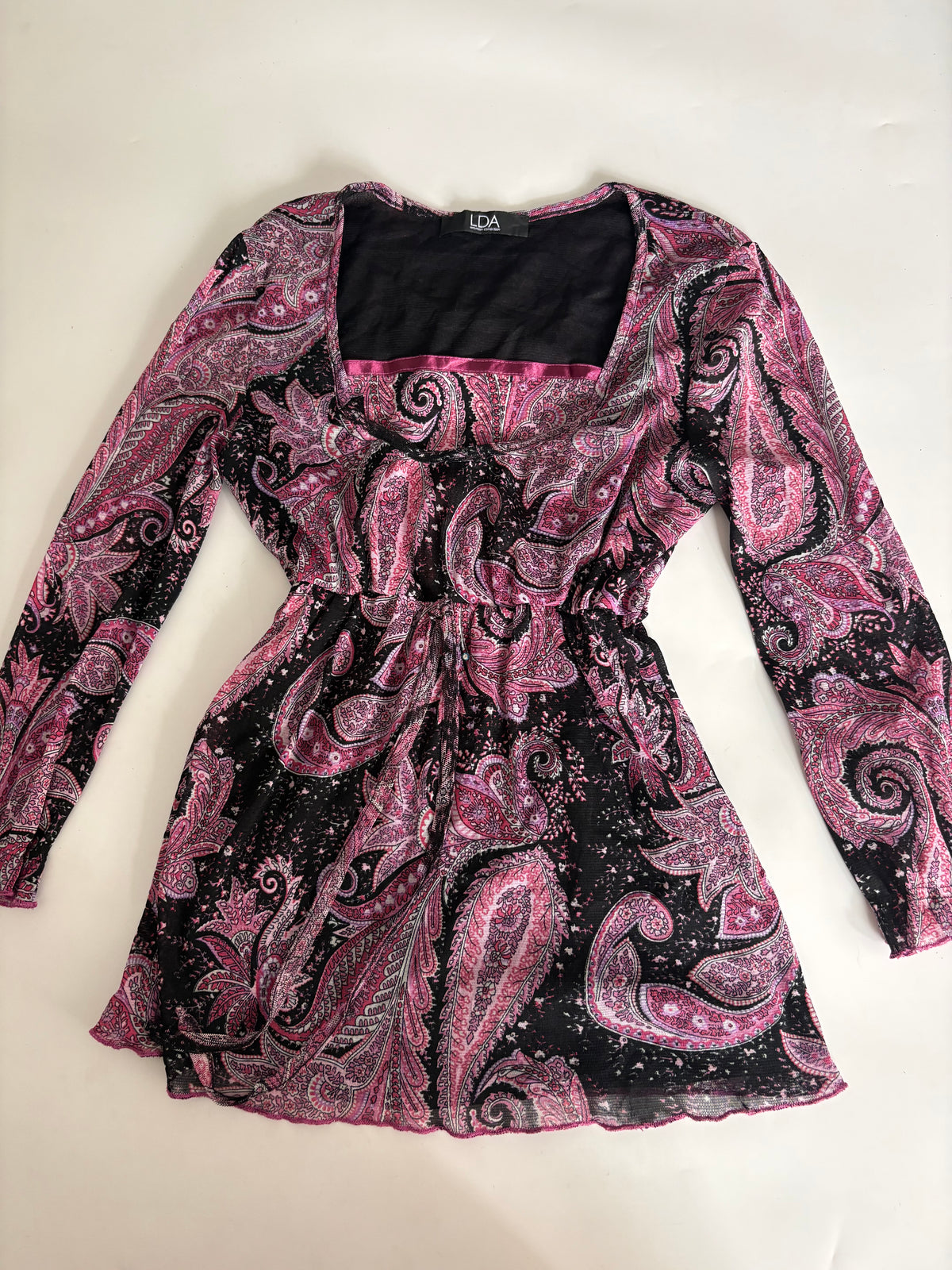 LDA floral purple top(34-38 inch)