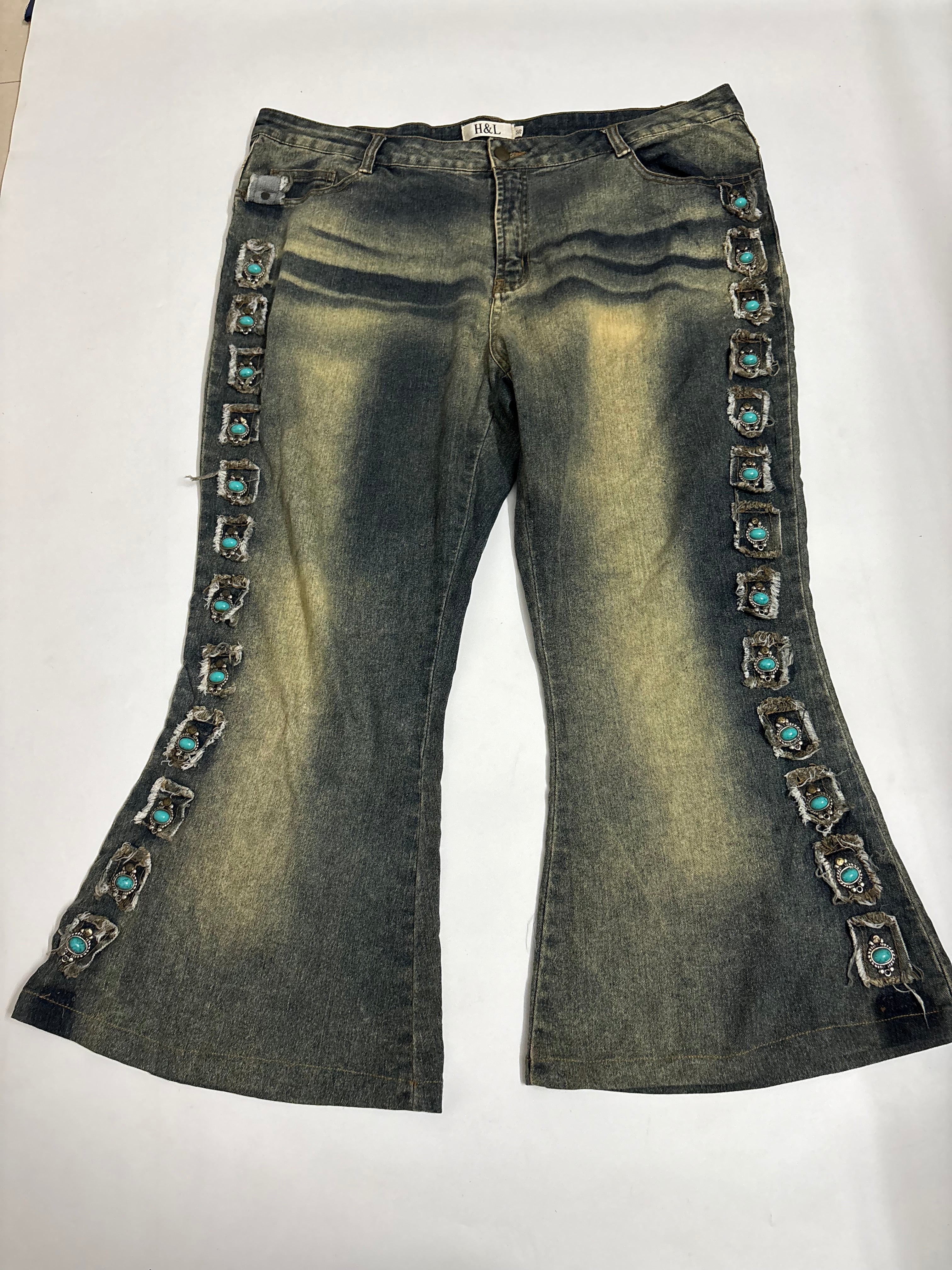 H&L beaded high rise jeans(40 inch)
