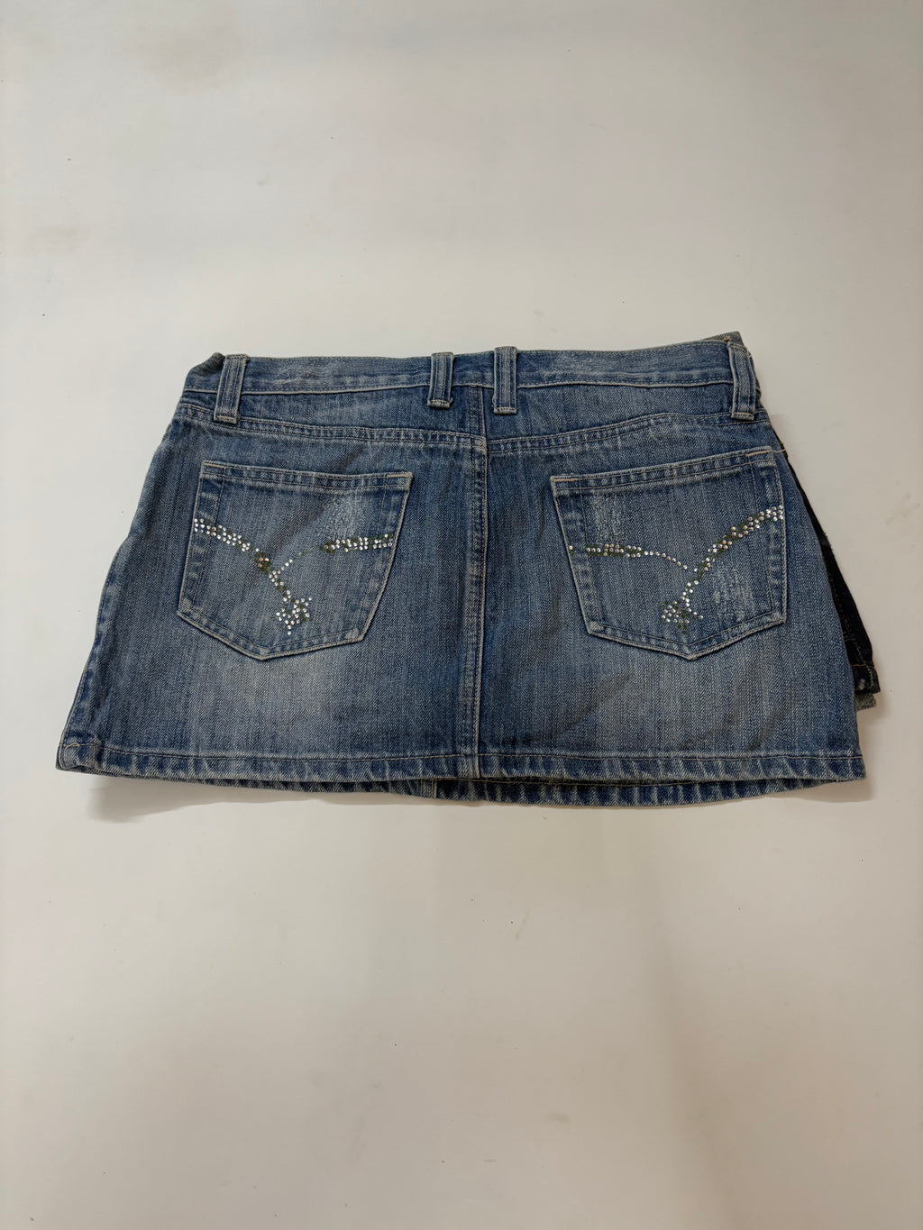 Back beaded mini skirt(30inch)
