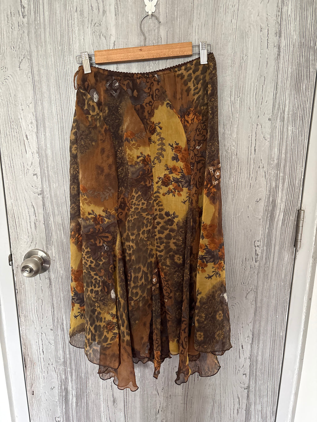 Atelier sange Paris brown skirt(32 inch)