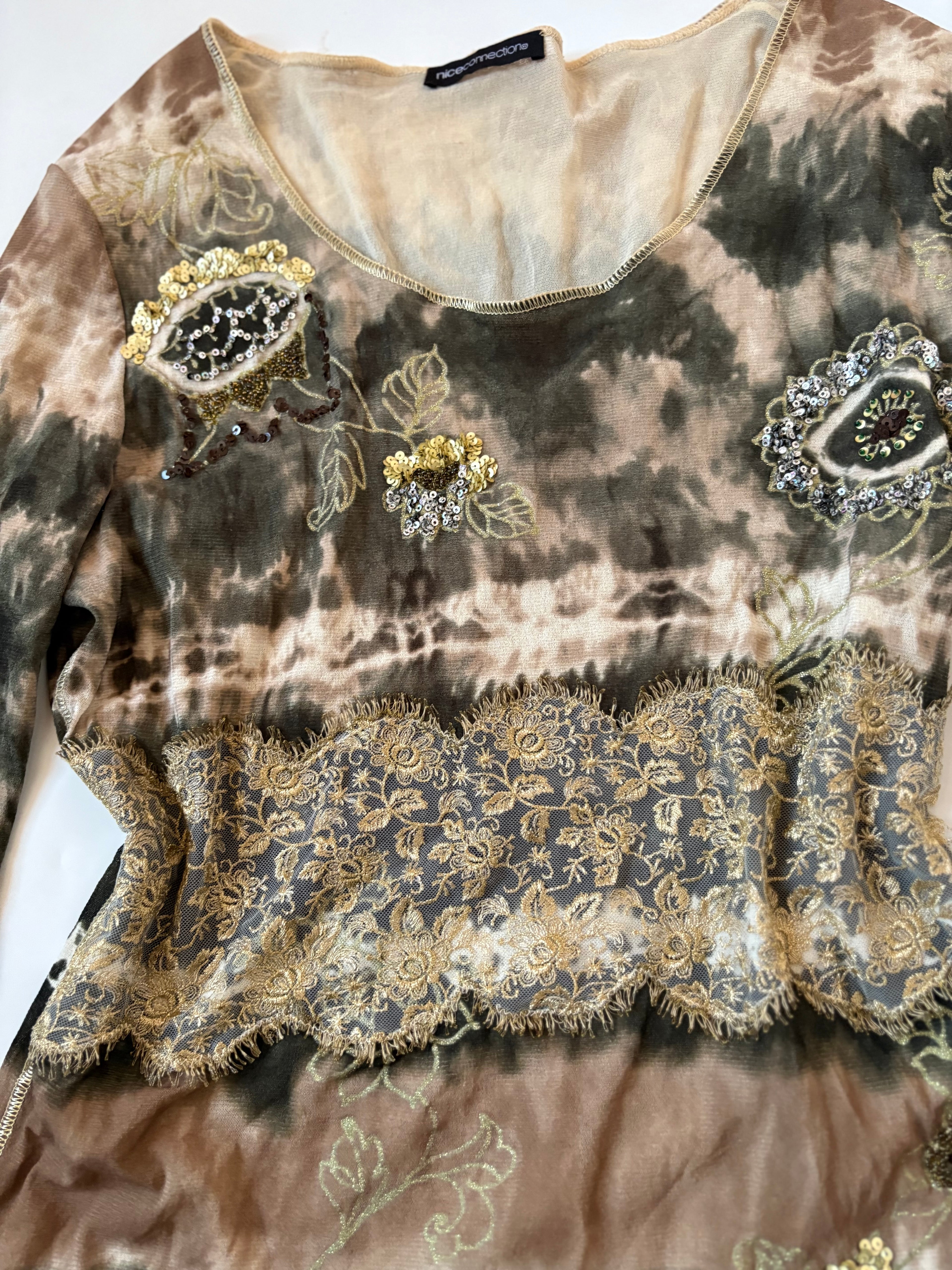 fairycore beaded top (max 48inch)