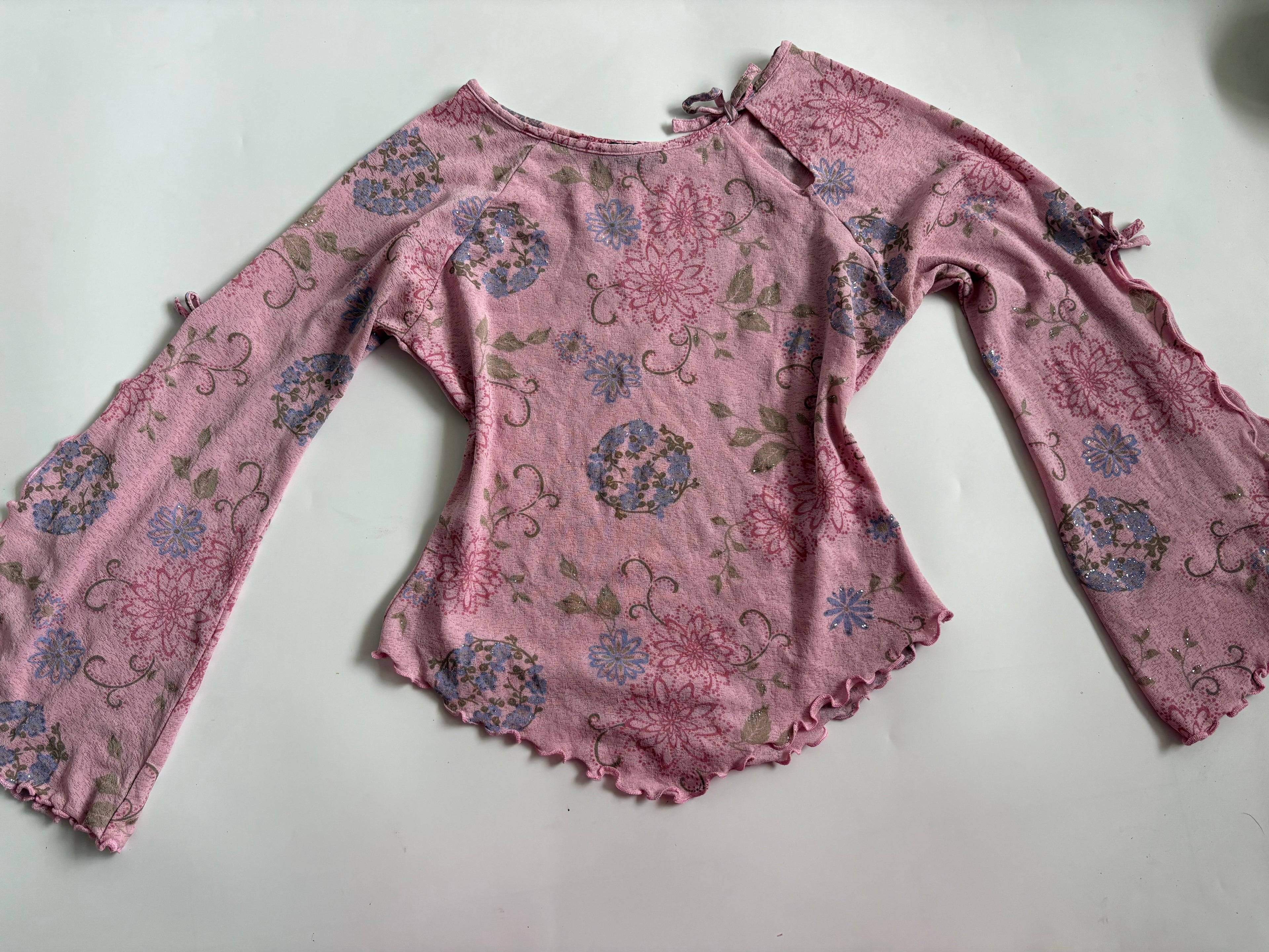 pink full sleeves fairy top (34-36inch)