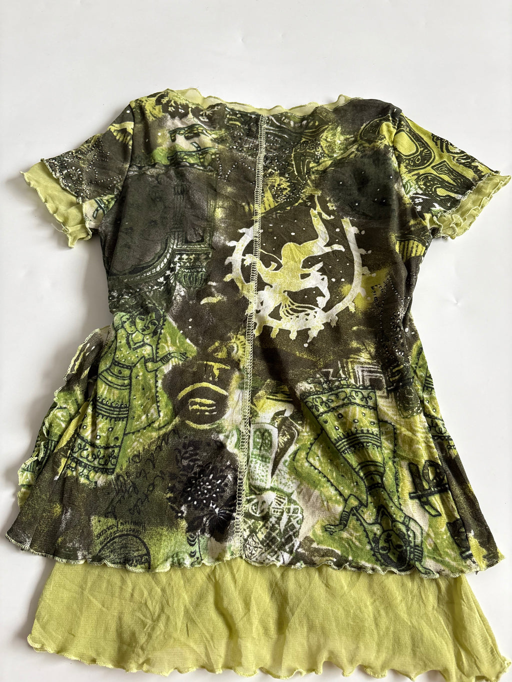cache cache green top ( 34-36inch)