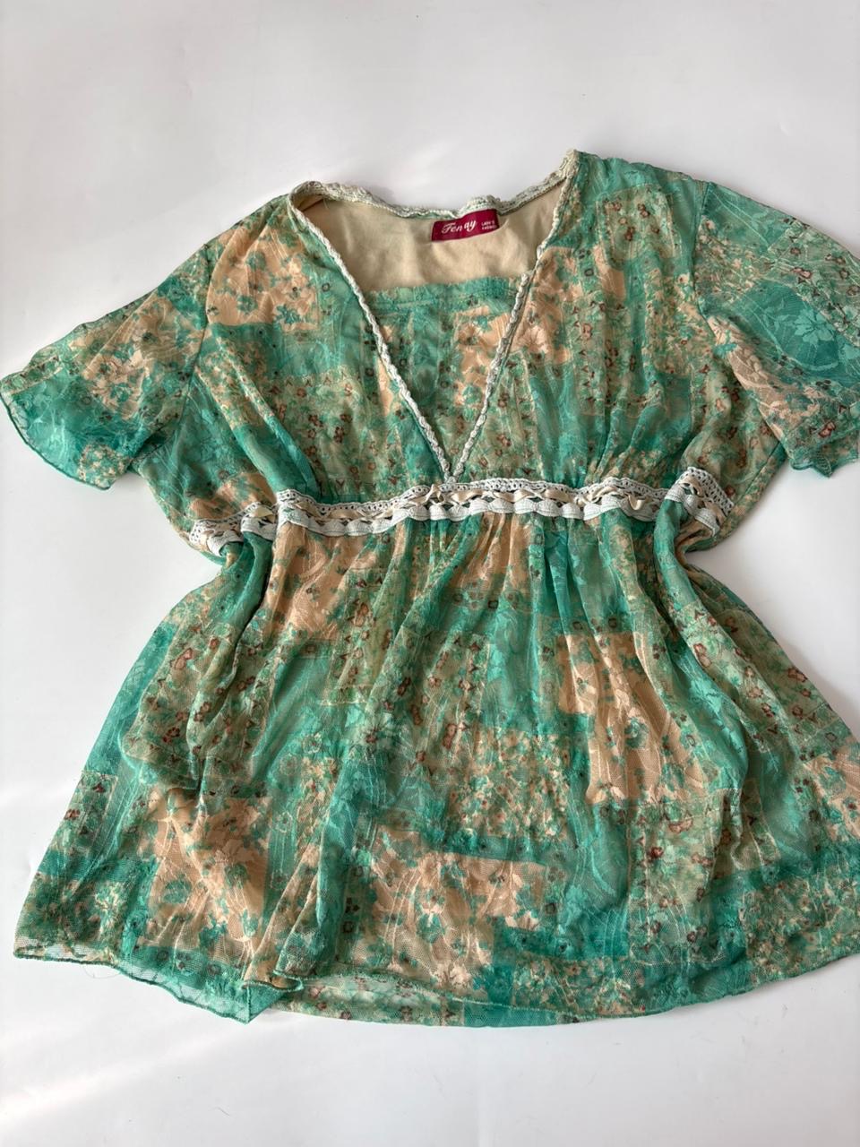 Net work soft colour top(44 inch)