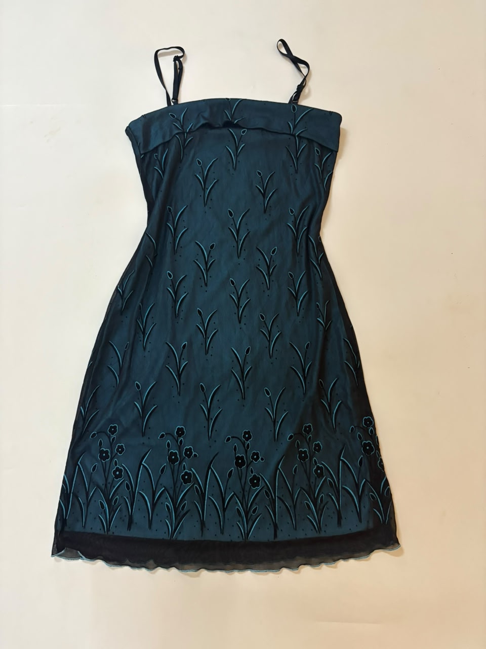 blue floral dress(30-32 inch)