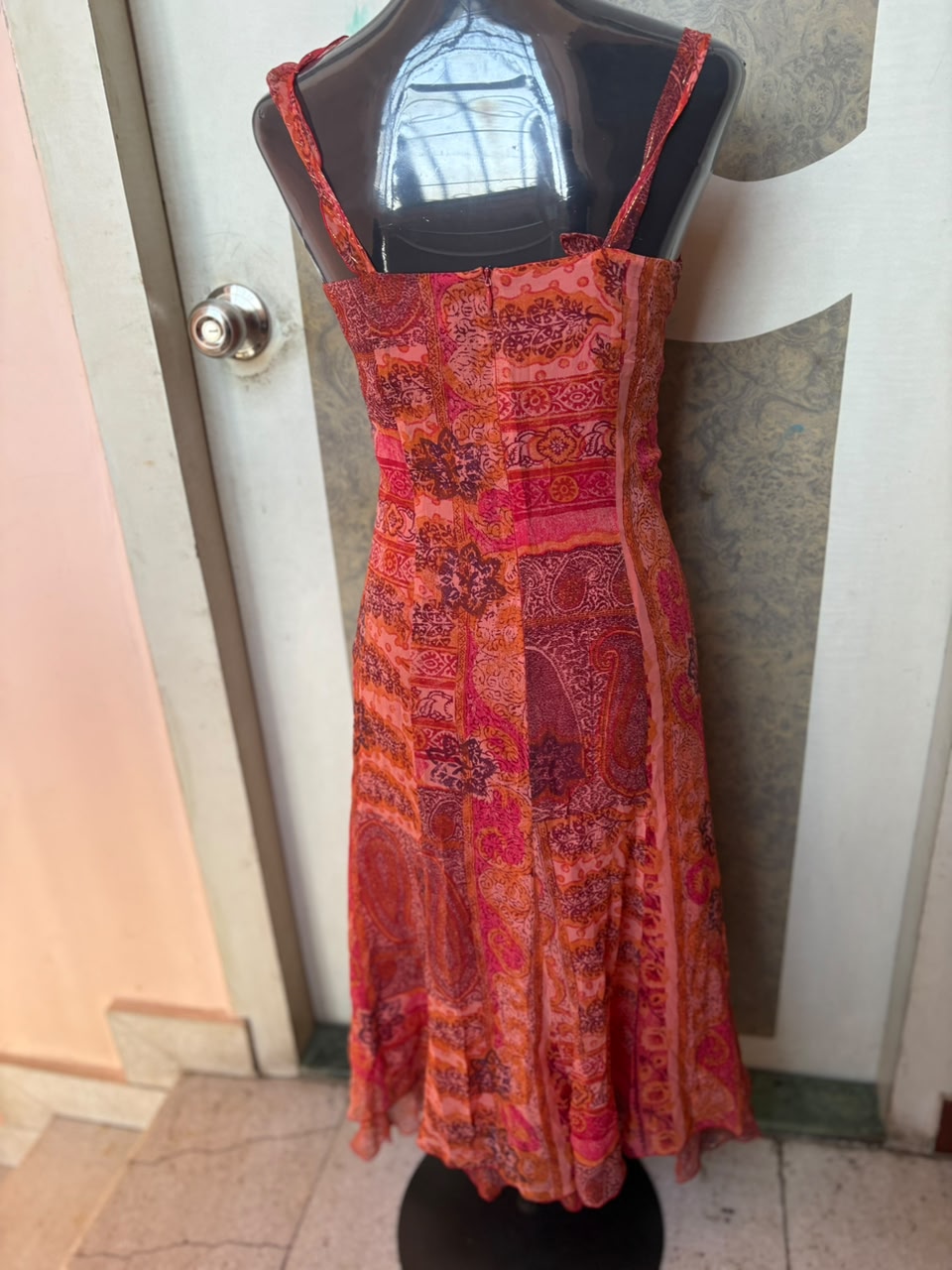 unjour ailleurs orange dress(34 inch)